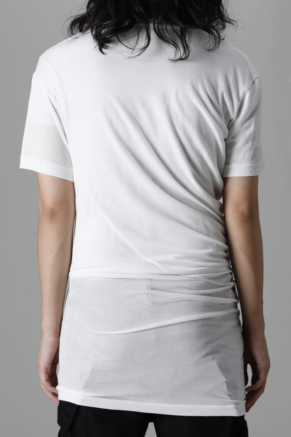 Cotton Cupro Jersey Drape Cutsewn Off White