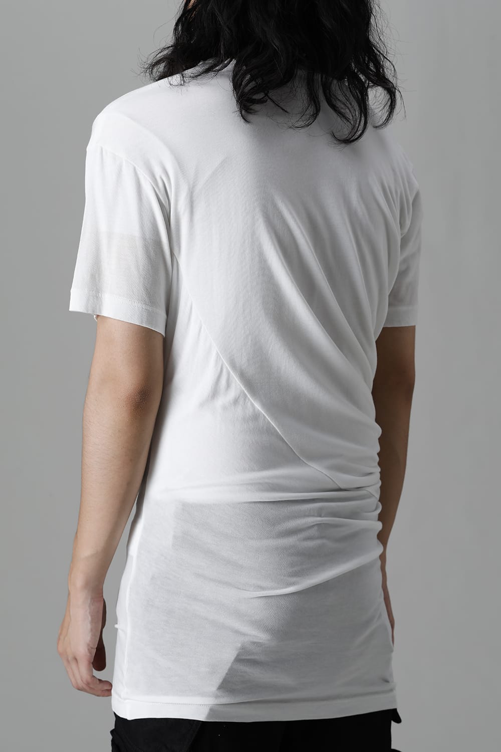 Cotton Cupro Jersey Drape Cutsewn Off White