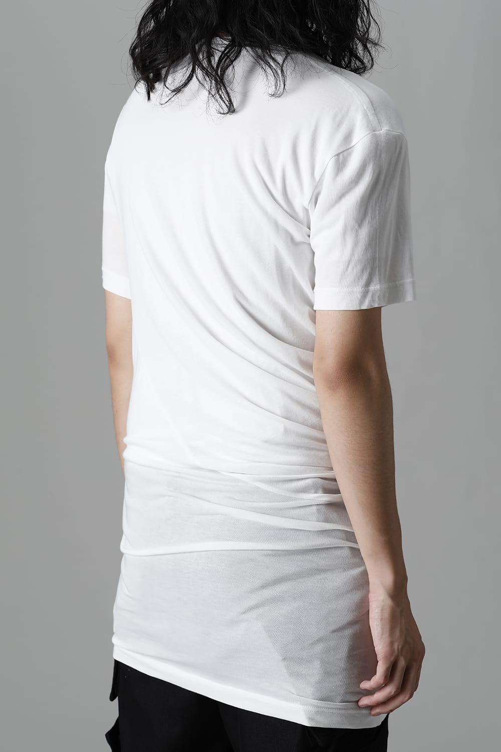 Cotton Cupro Jersey Drape Cutsewn Off White