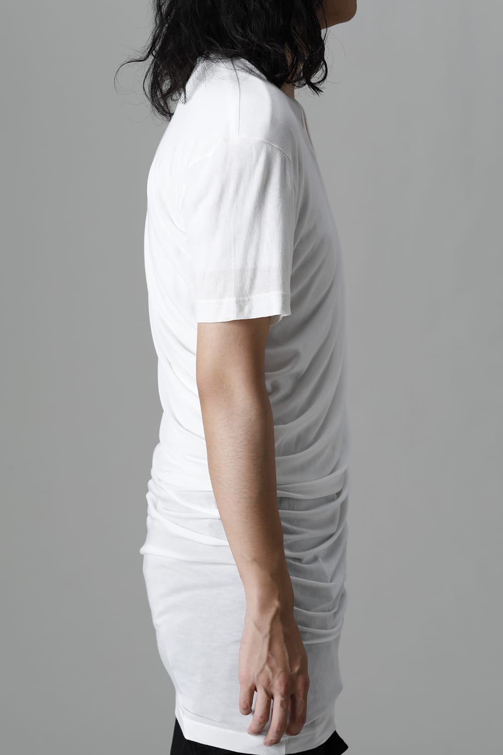 Cotton Cupro Jersey Drape Cutsewn Off White