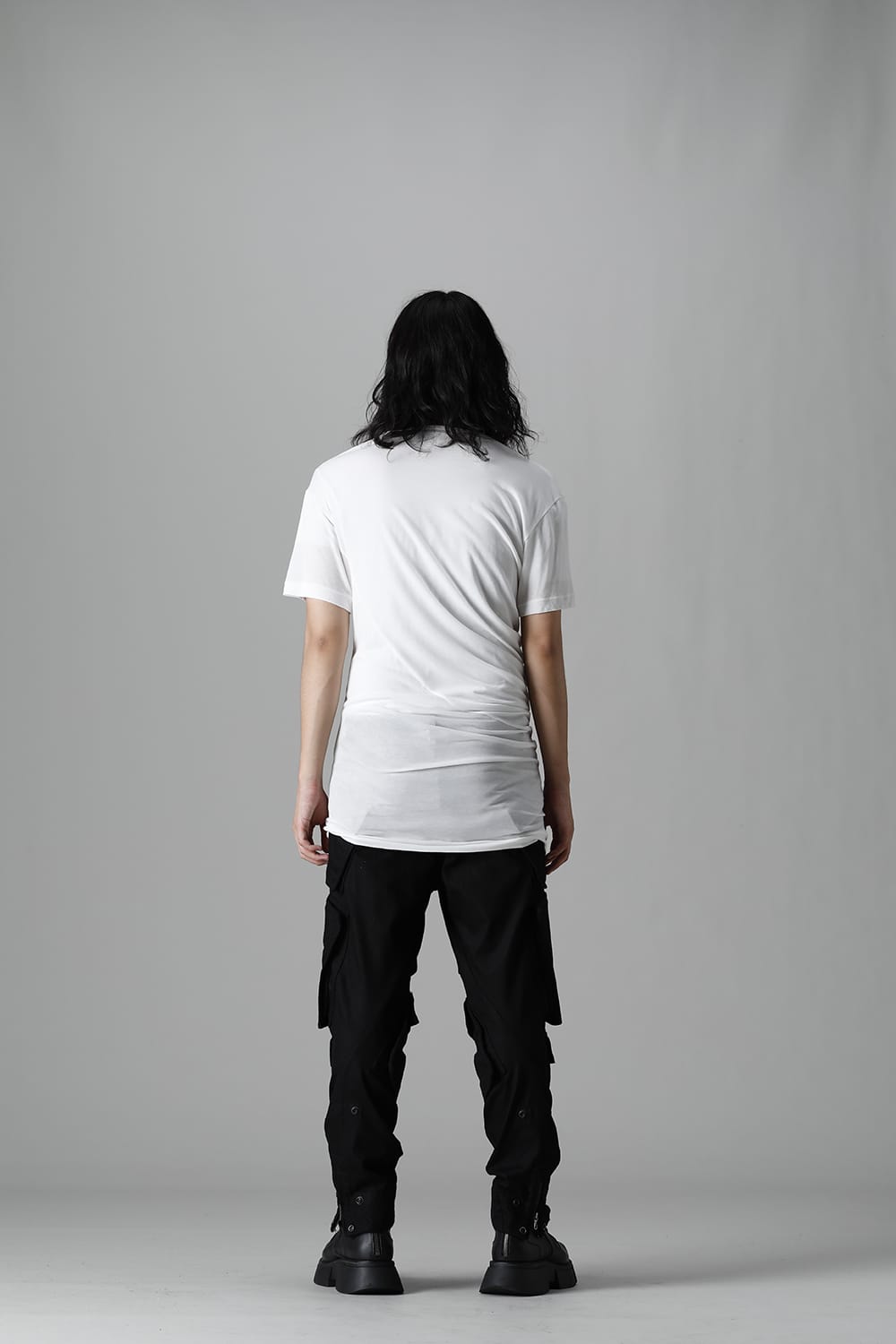 Cotton Cupro Jersey Drape Cutsewn Off White