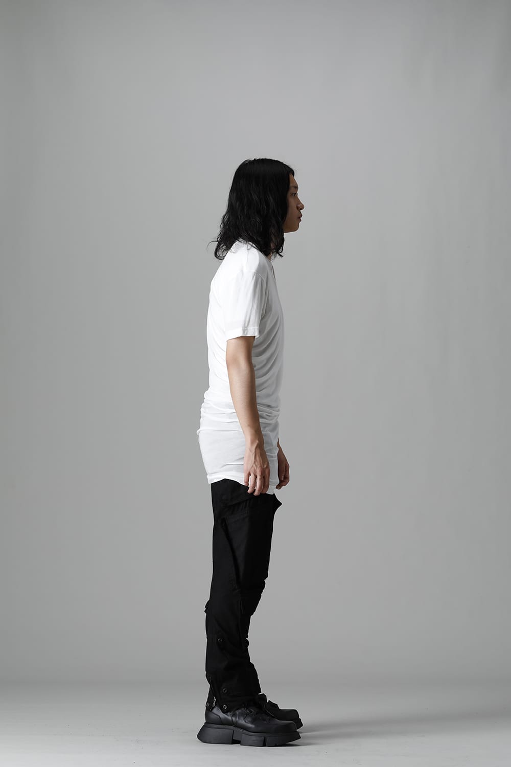 Cotton Cupro Jersey Drape Cutsewn Off White