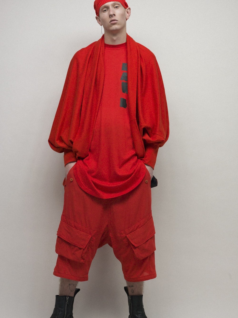 CARGO CROTCH PANTS Orange