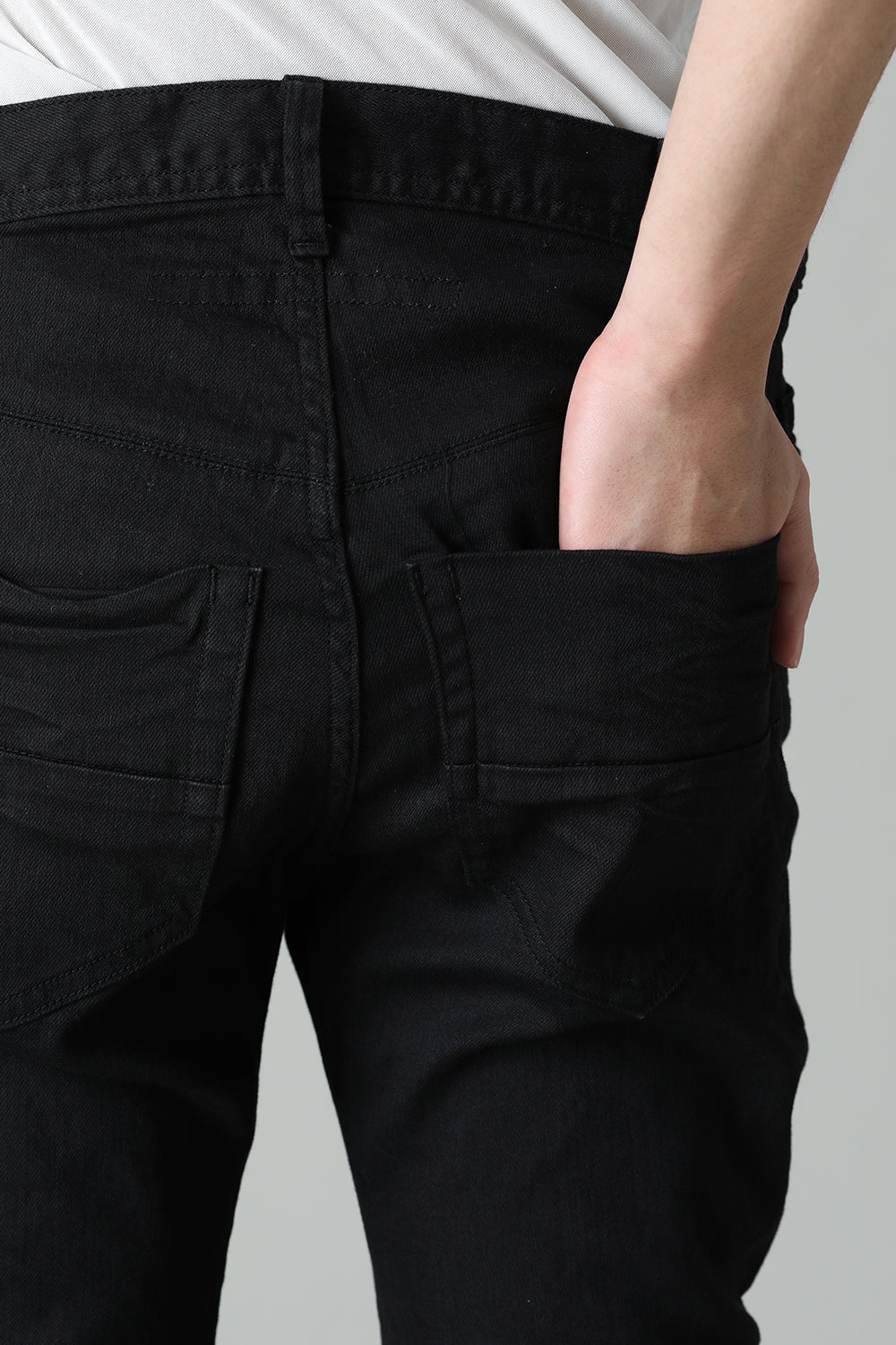Indirect Skinny Denim Black