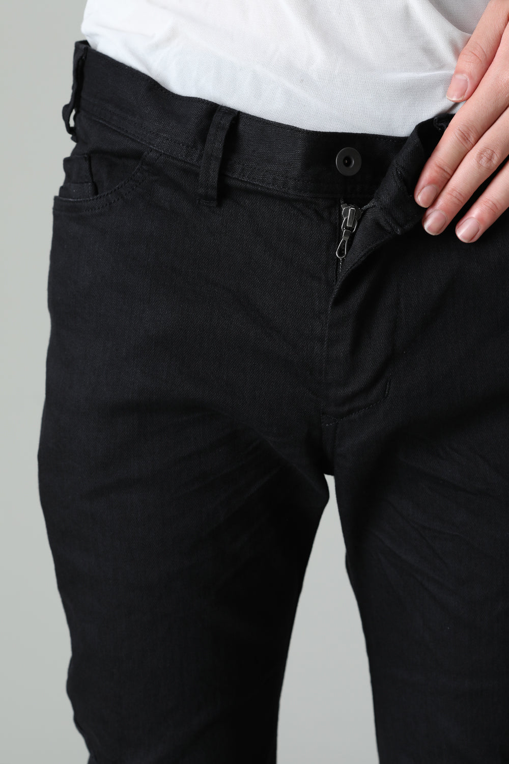 Indirect Skinny Denim Black