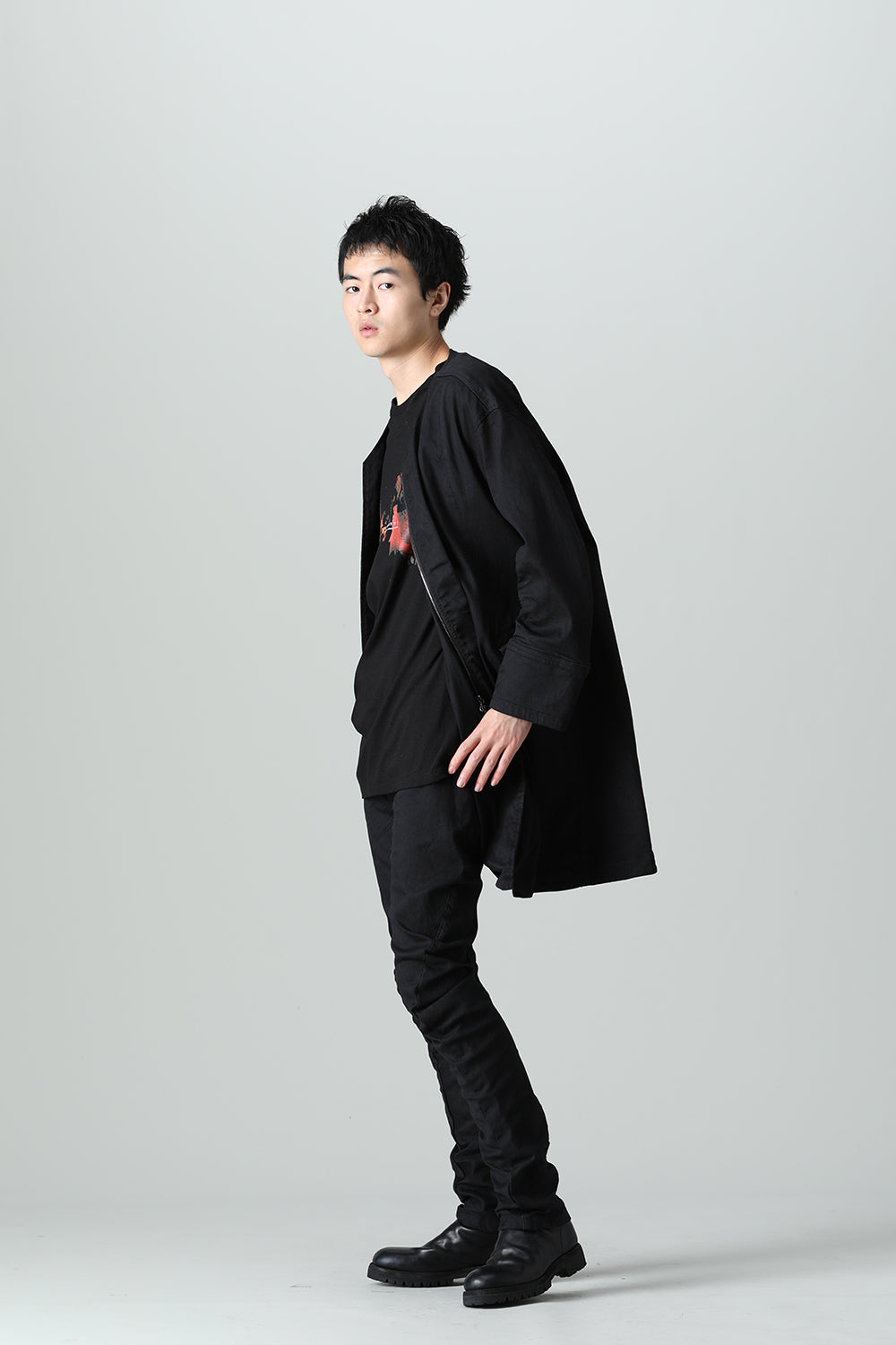 Indirect Skinny Denim Black