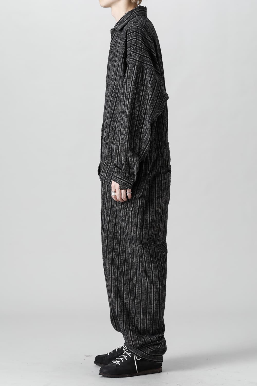 JUMP SUIT #10 STRIPE COTTON CLOTH