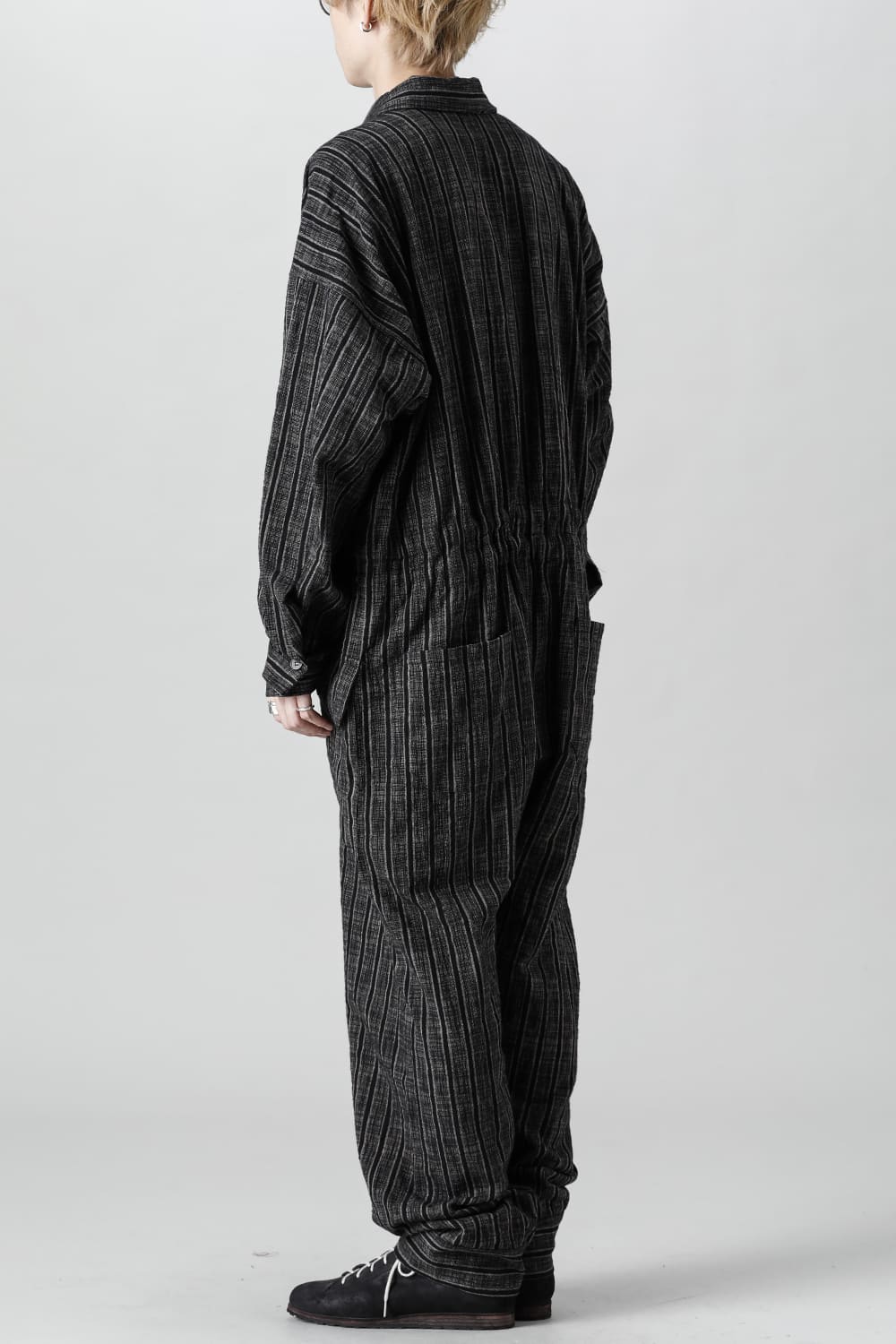 JUMP SUIT #10 STRIPE COTTON CLOTH