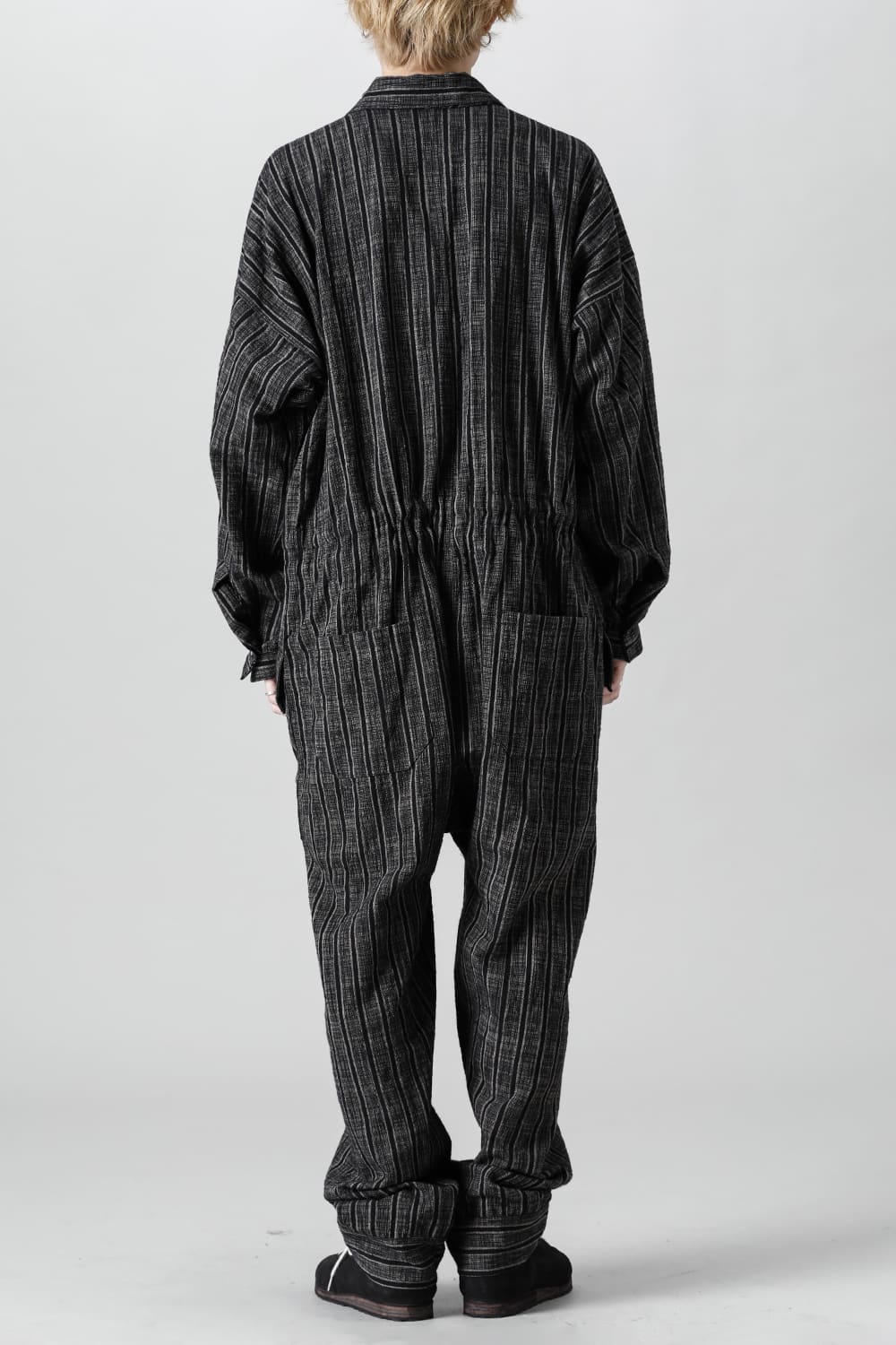 JUMP SUIT #10 STRIPE COTTON CLOTH