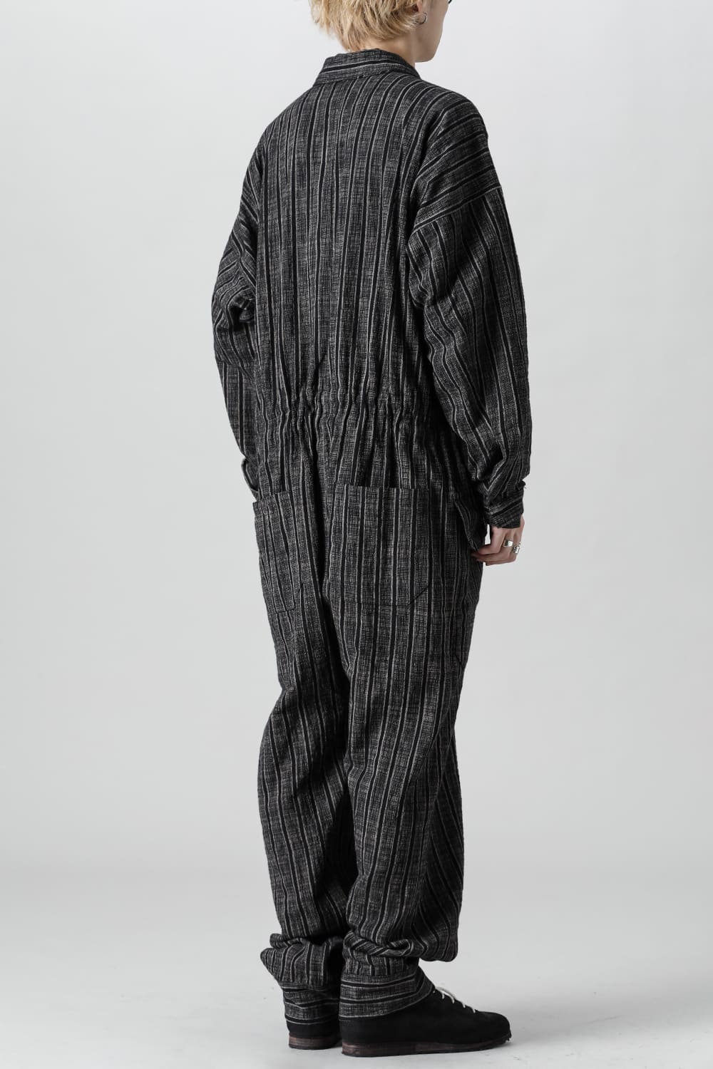 JUMP SUIT #10 STRIPE COTTON CLOTH