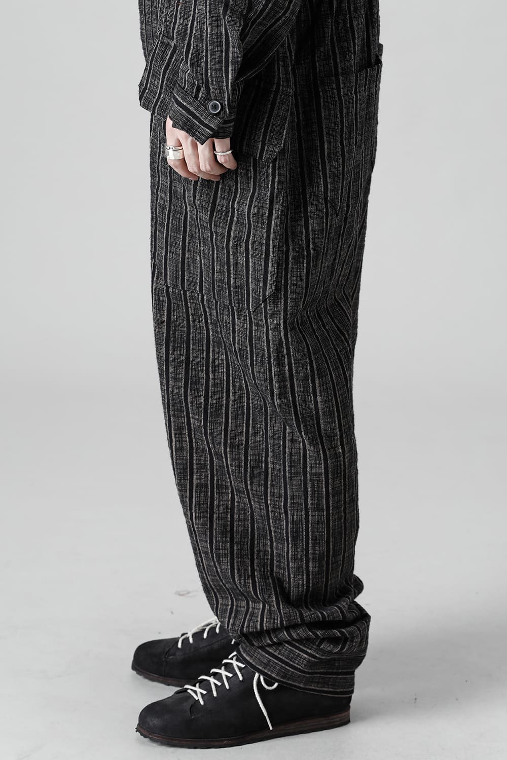 JUMP SUIT #10 STRIPE COTTON CLOTH