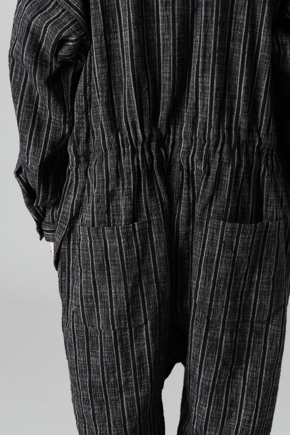 JUMP SUIT #10 STRIPE COTTON CLOTH
