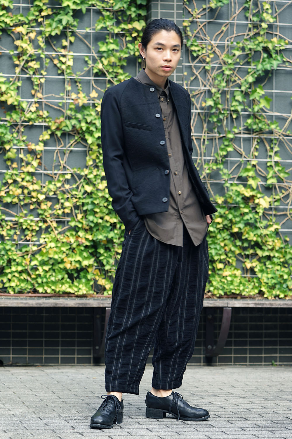 Jacket Camel / Linen Shadow Check