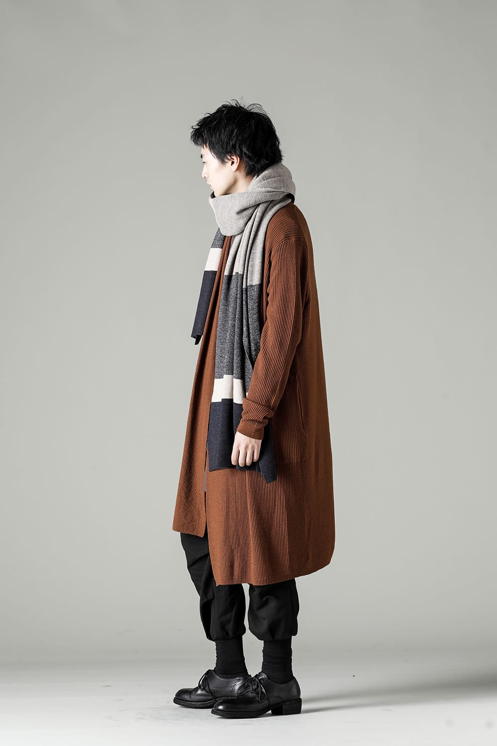 Jacquard stole merino wool