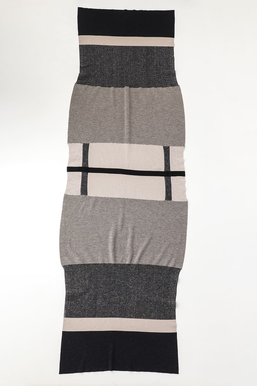 Jacquard stole merino wool