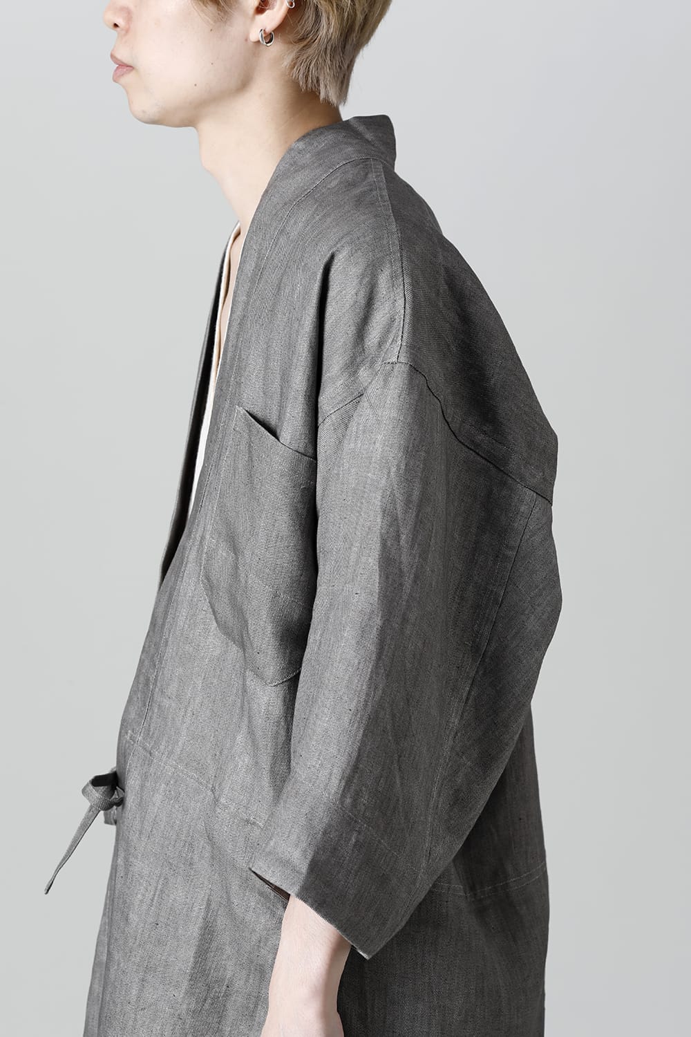 KIMONO#10 SUMI LINEN TWILL 