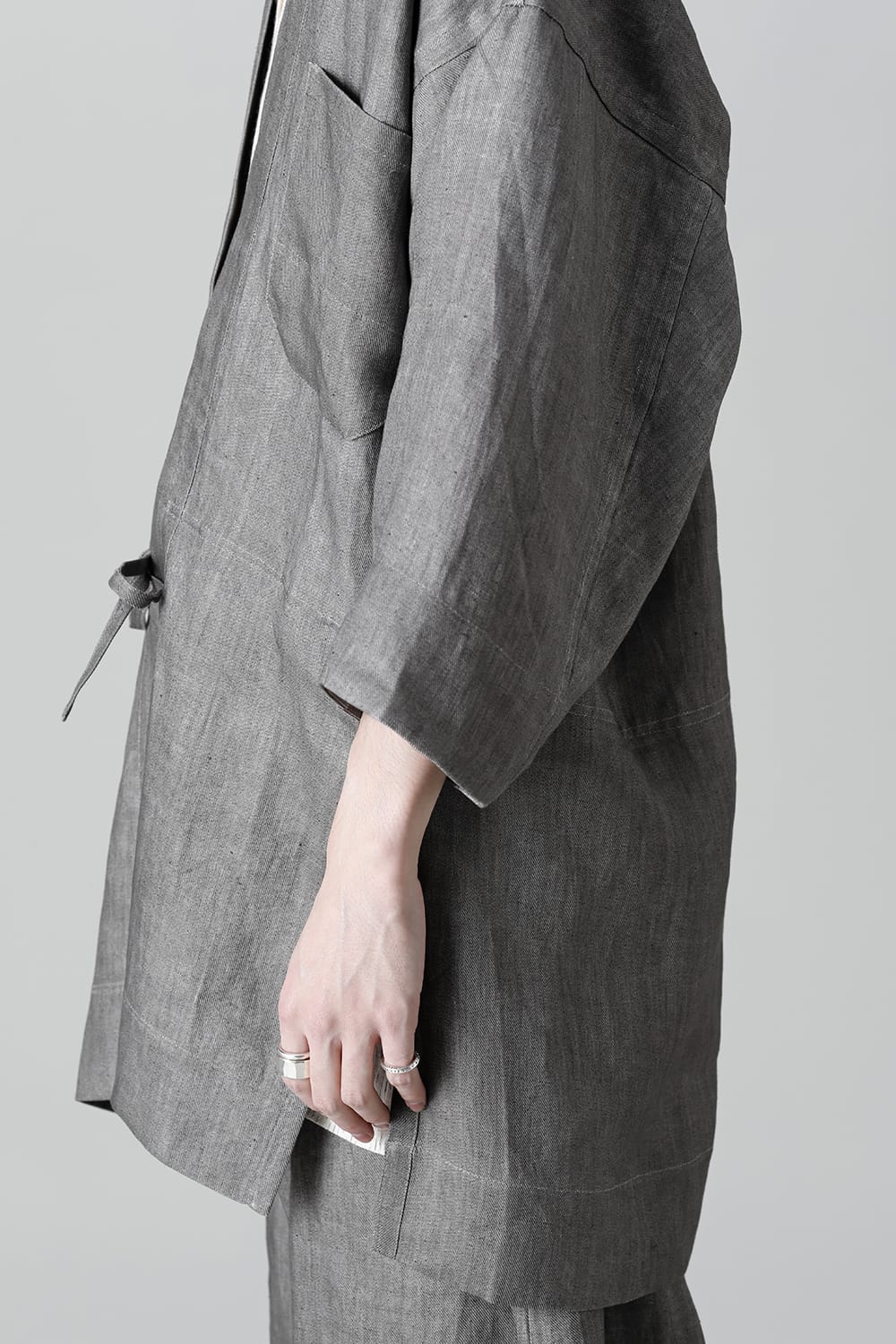KIMONO#10 SUMI LINEN TWILL 
