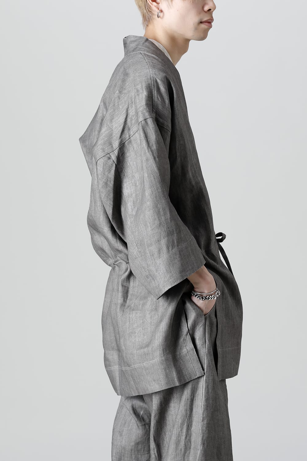 KIMONO#10 SUMI LINEN TWILL 