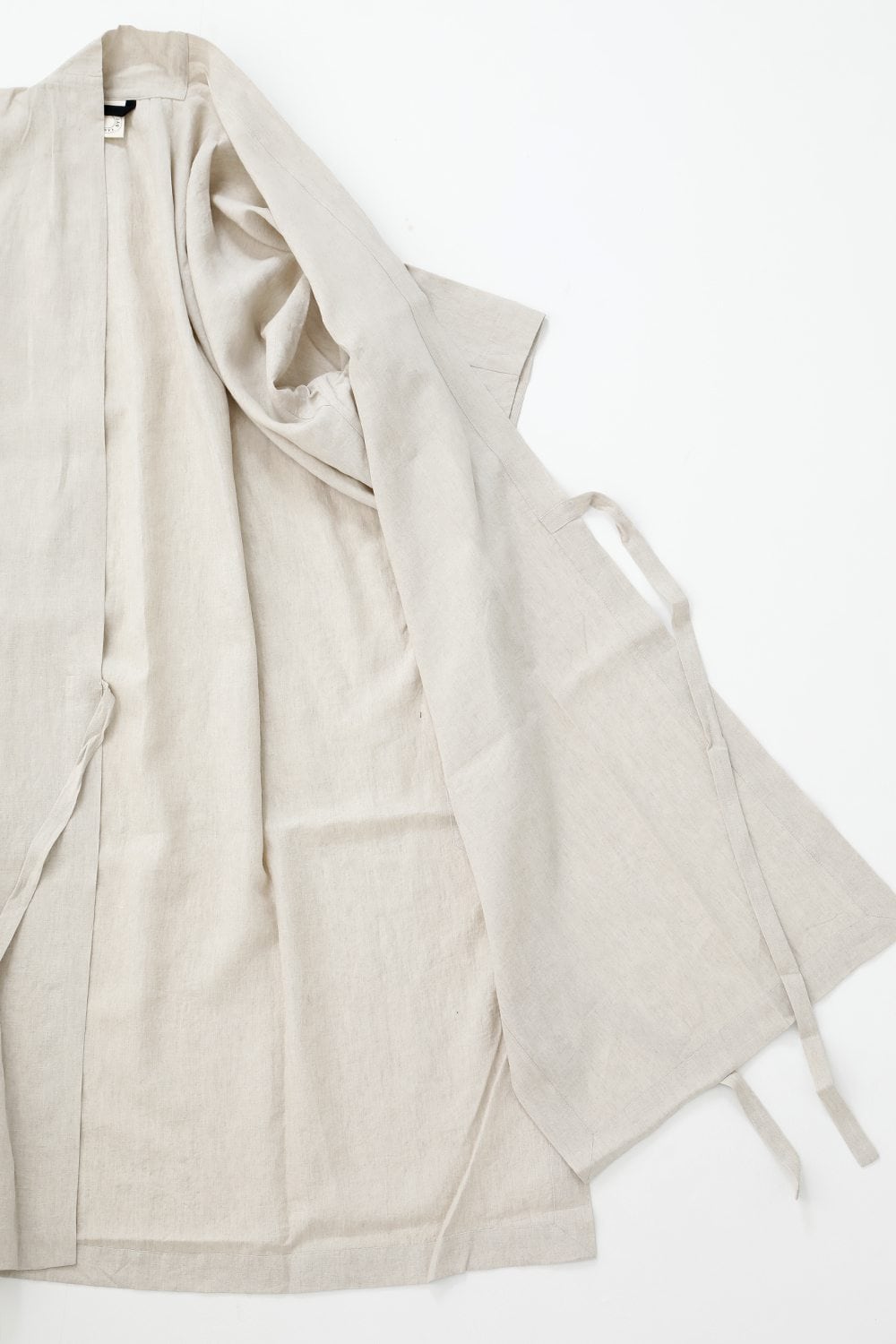 KIMONO#8 NATURAL MELE LINEN/SILK SHIRTING
