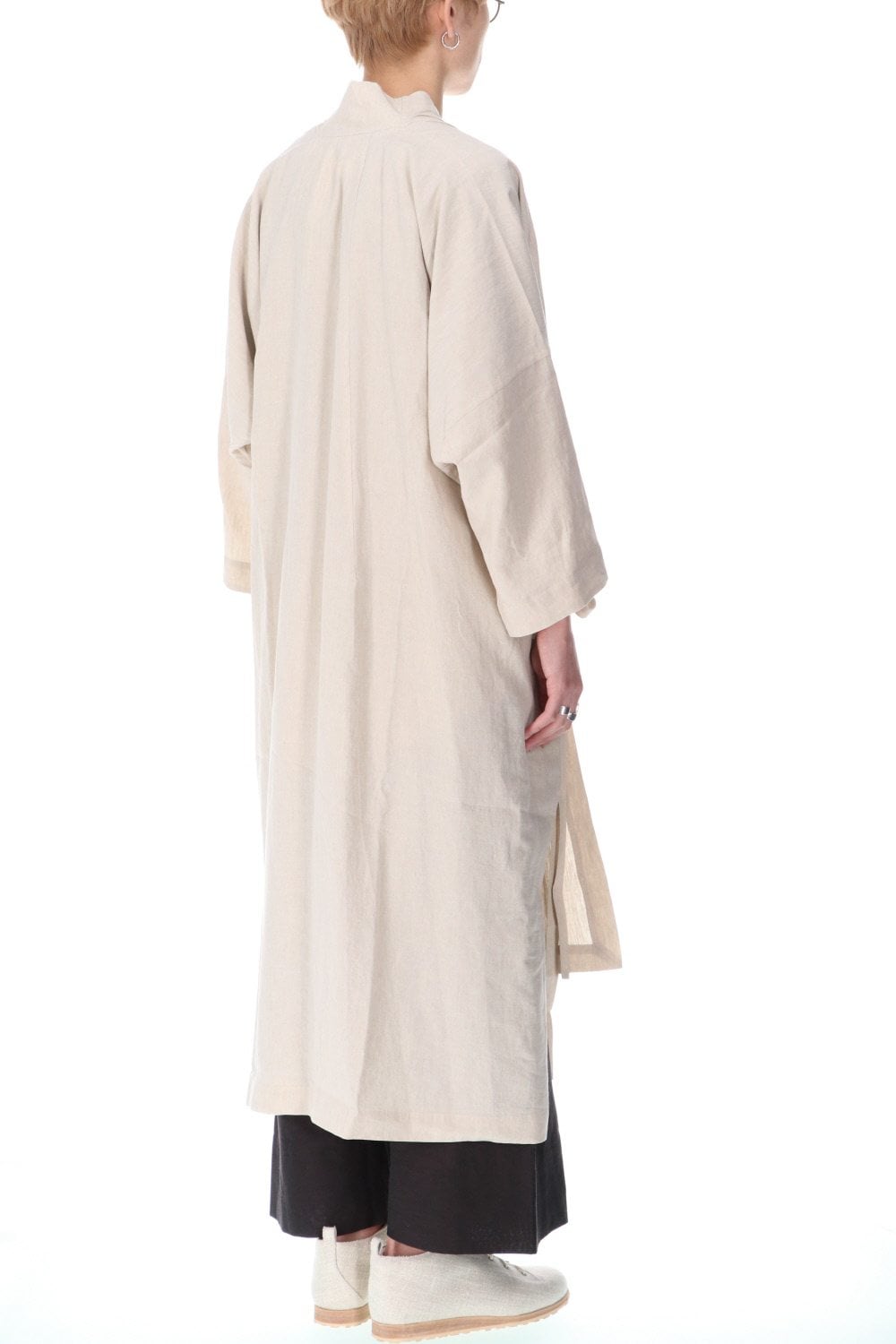 KIMONO#8 NATURAL MELE LINEN/SILK SHIRTING