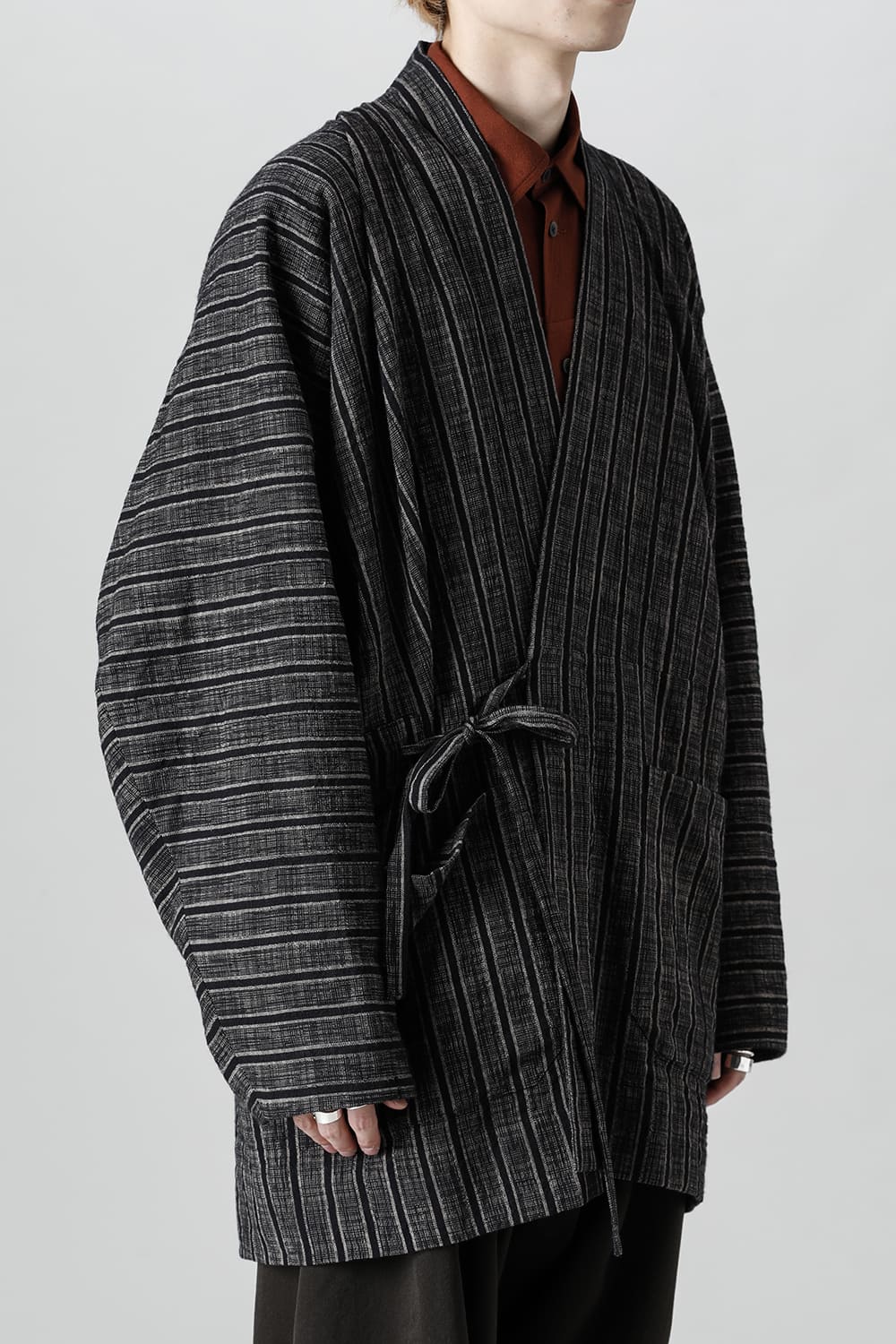 KIMONO#9   STRIPE COTTON CLOTH