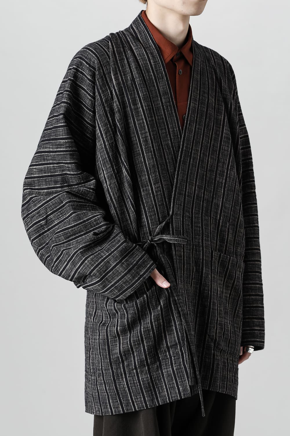 KIMONO#9   STRIPE COTTON CLOTH