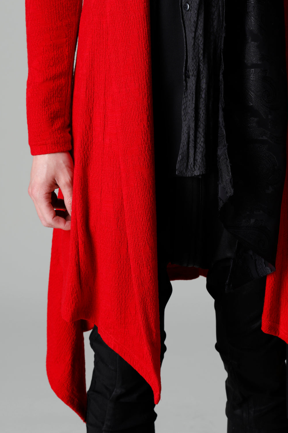 Python Jacquard Jersey Dolman Flare Cardigan