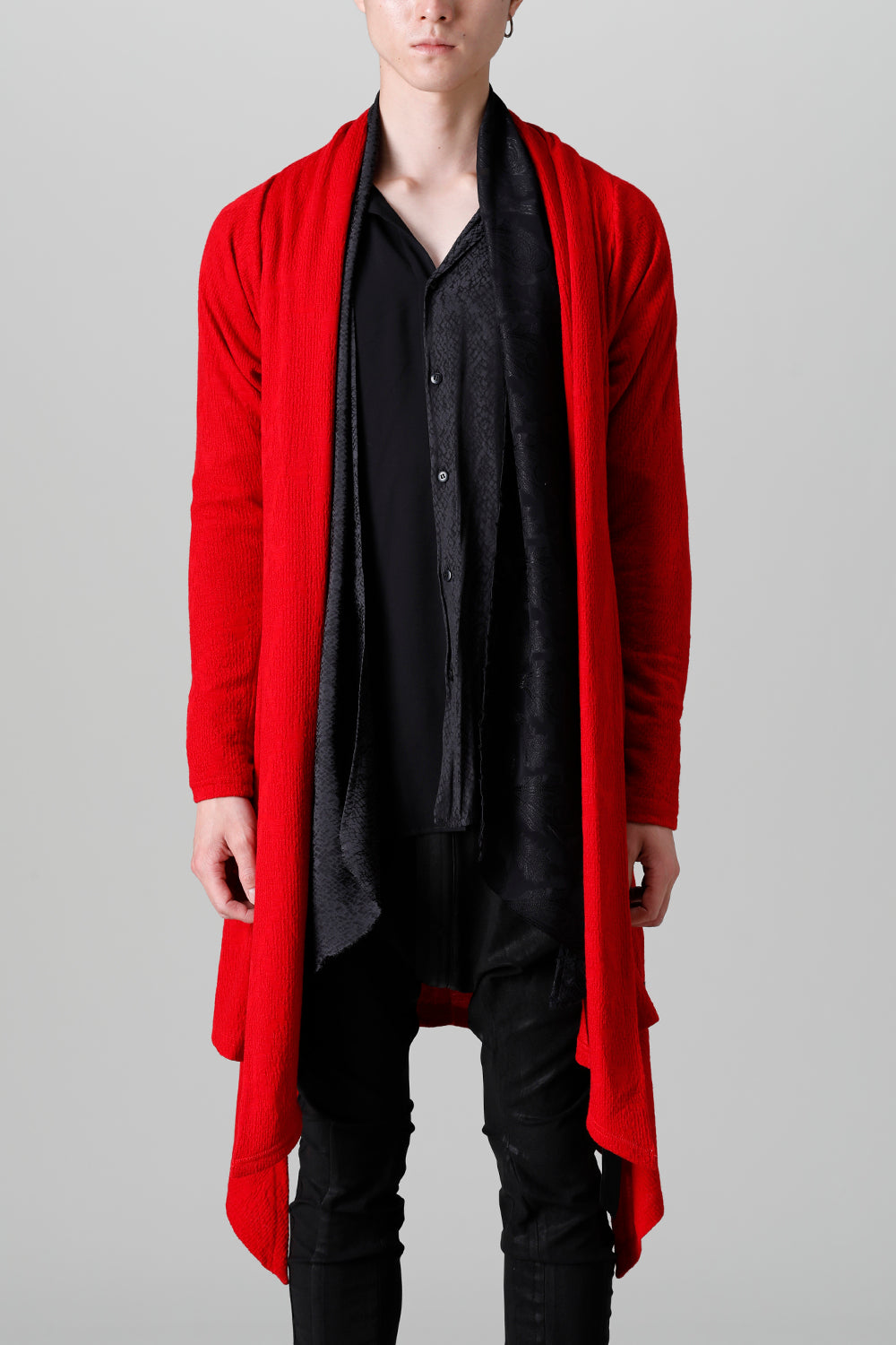 Python Jacquard Jersey Dolman Flare Cardigan