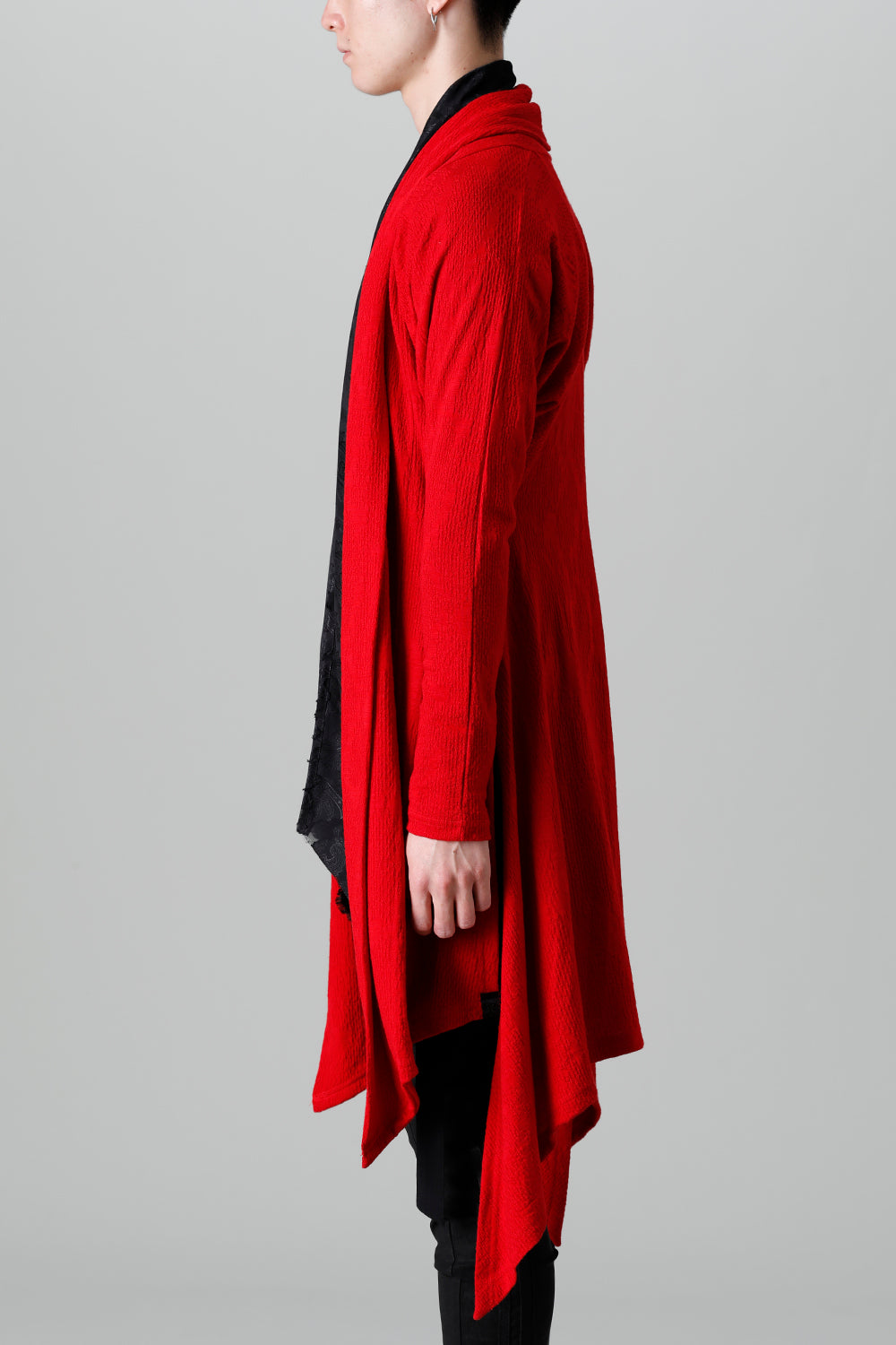 Python Jacquard Jersey Dolman Flare Cardigan