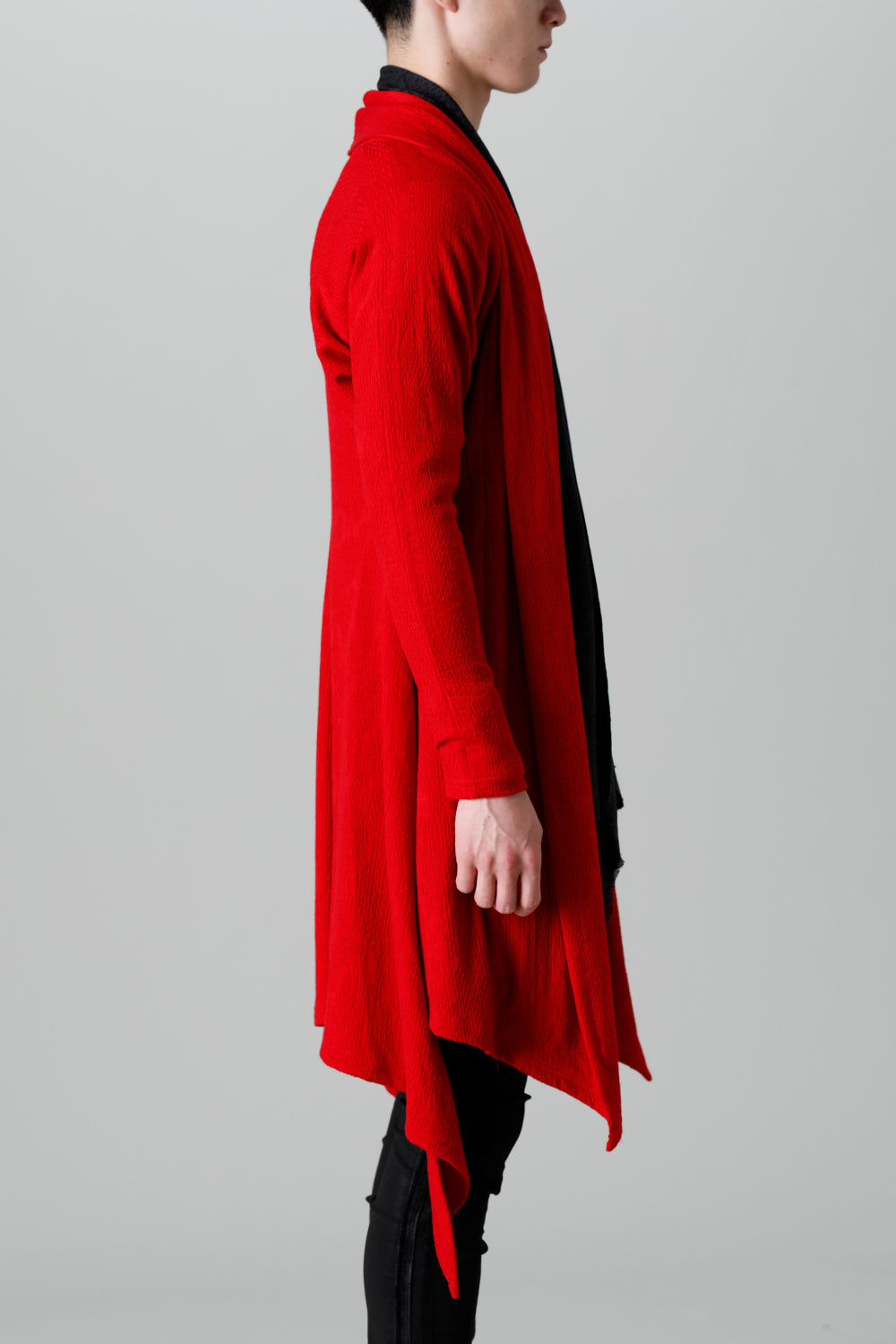 Python Jacquard Jersey Dolman Flare Cardigan