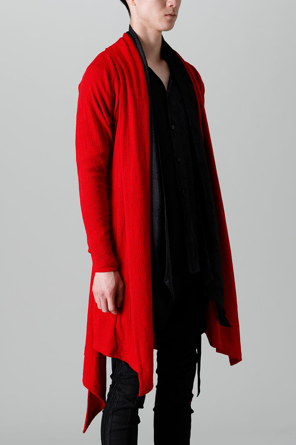 Python Jacquard Jersey Dolman Flare Cardigan