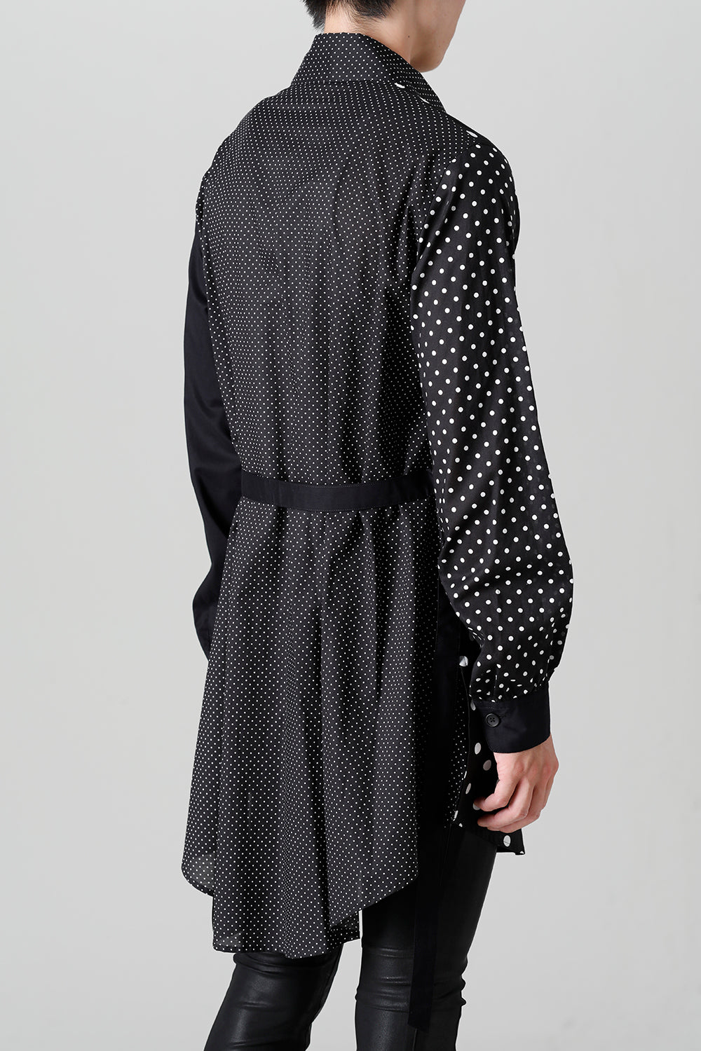 Crazy Dot Loan Gather Sleeves Shirts