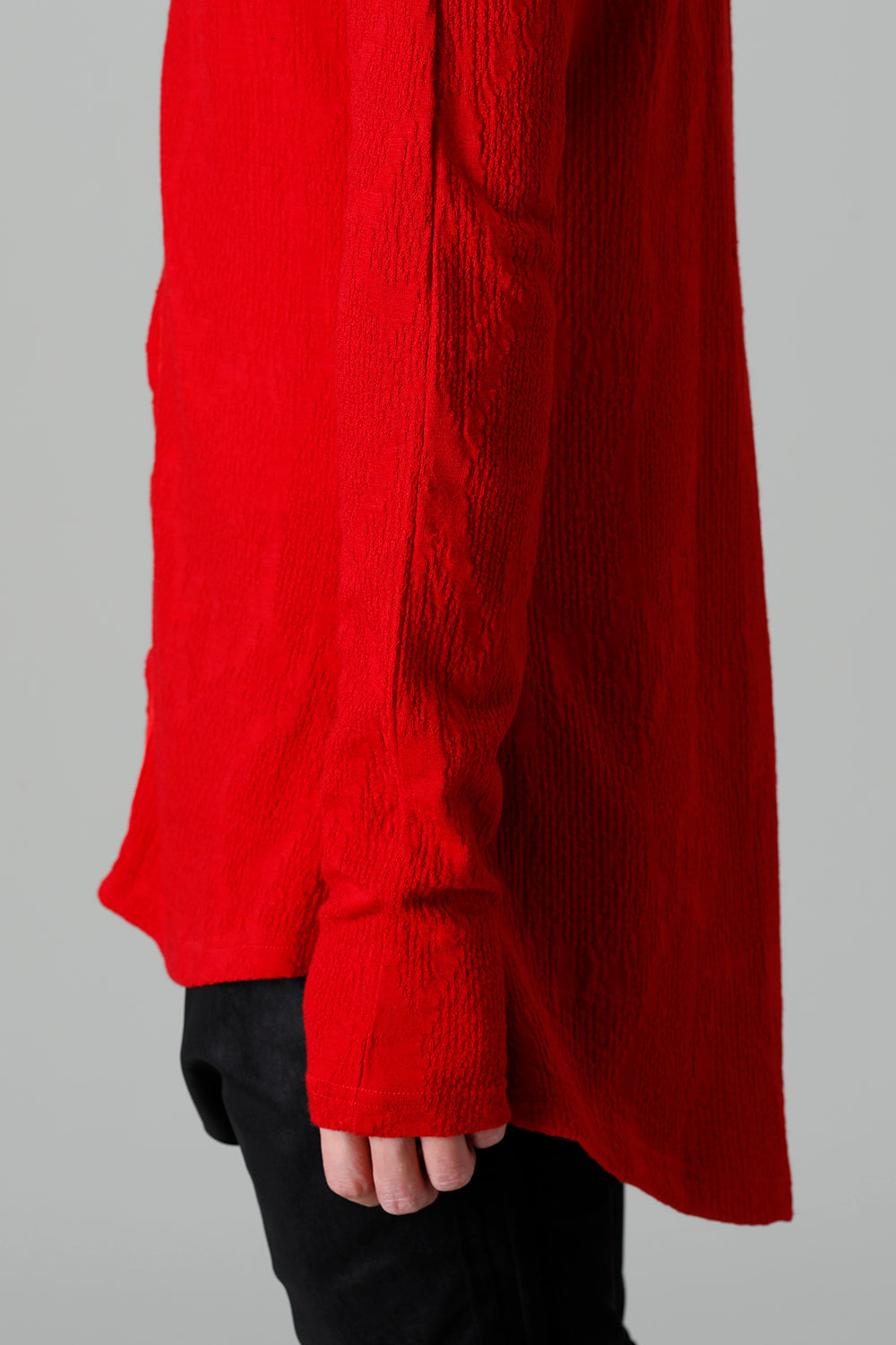 Python Jacquard Jersey Velvet Tape V-Neck