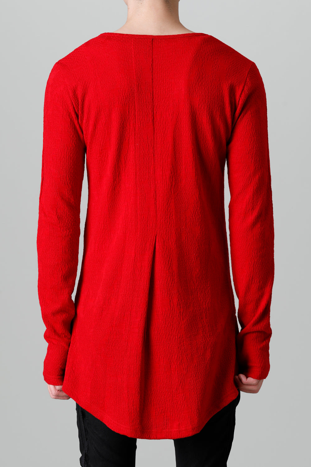 Python Jacquard Jersey Velvet Tape V-Neck