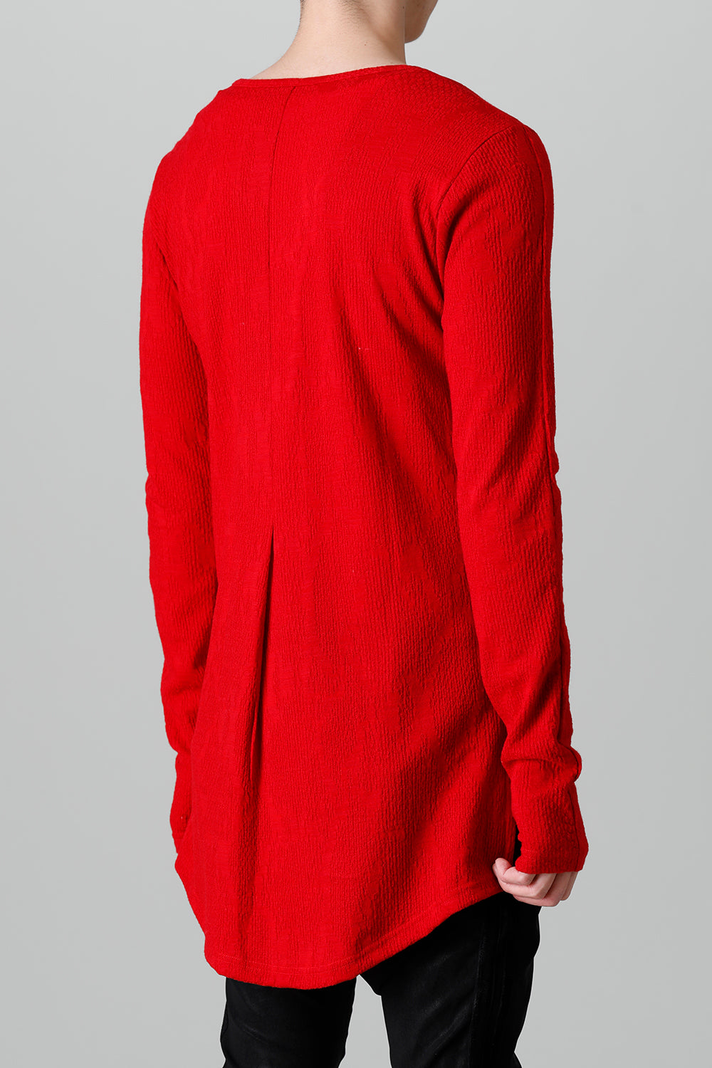 Python Jacquard Jersey Velvet Tape V-Neck