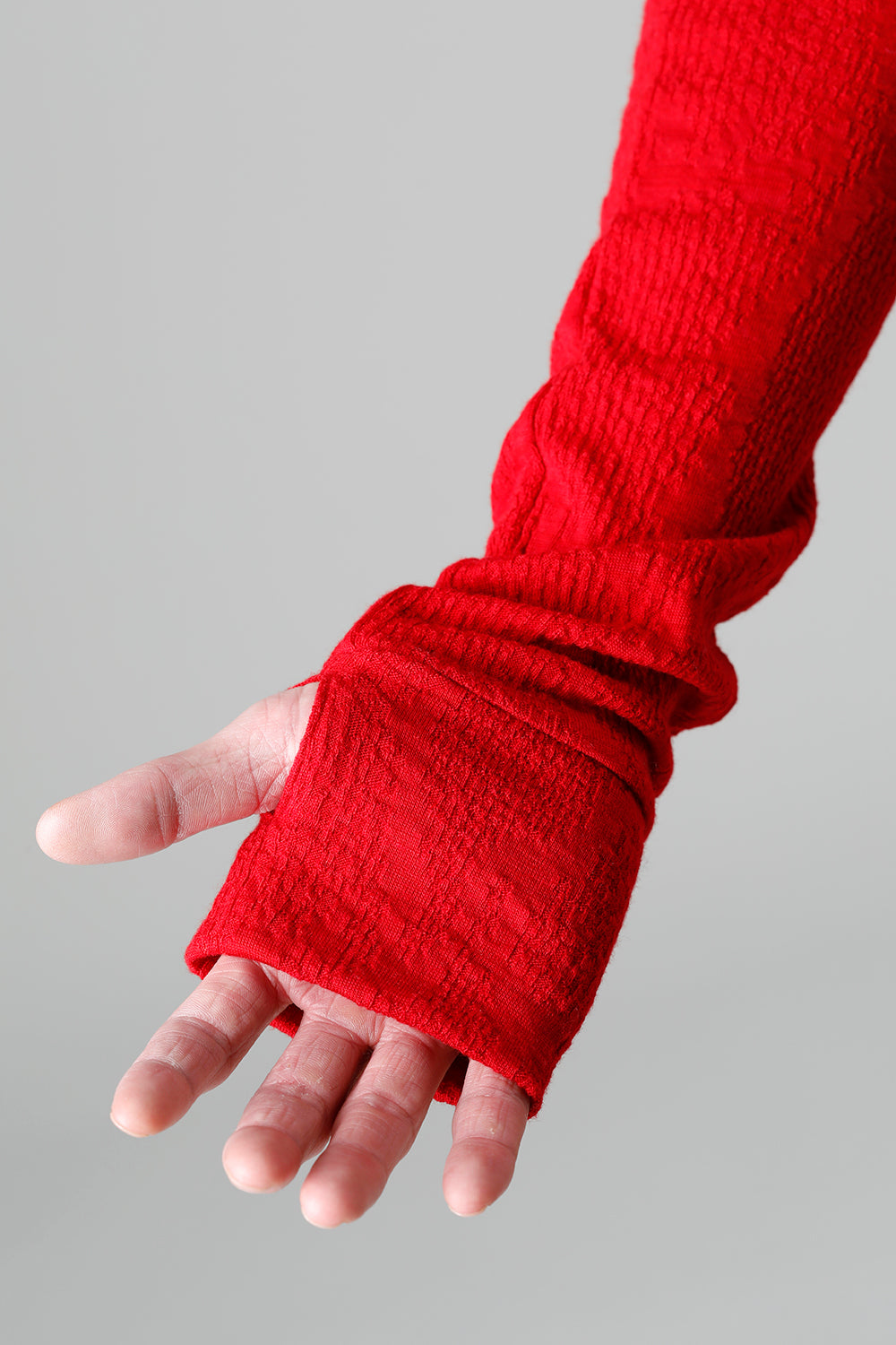 Python Jacquard Jersey Drape High Neck