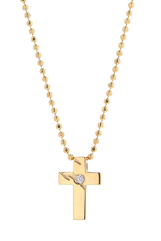 Cross Neckless Gold