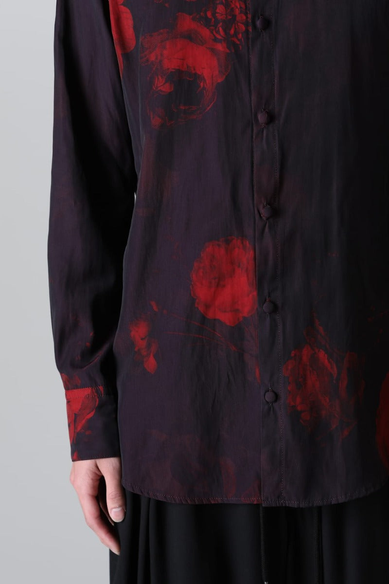 シャツ ブラック & レッド