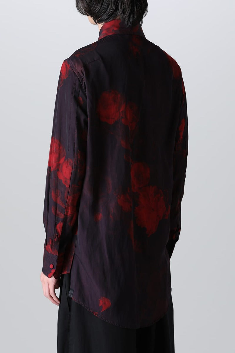 シャツ ブラック & レッド