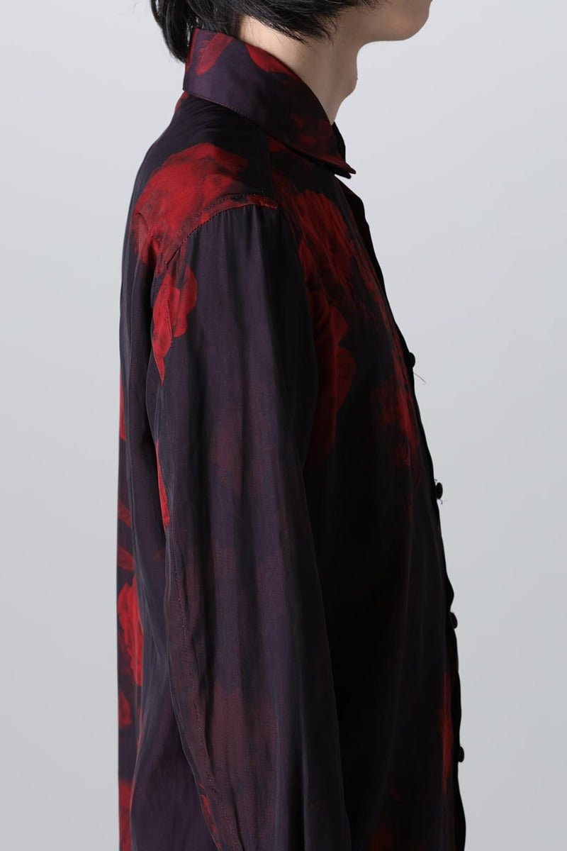 シャツ ブラック & レッド