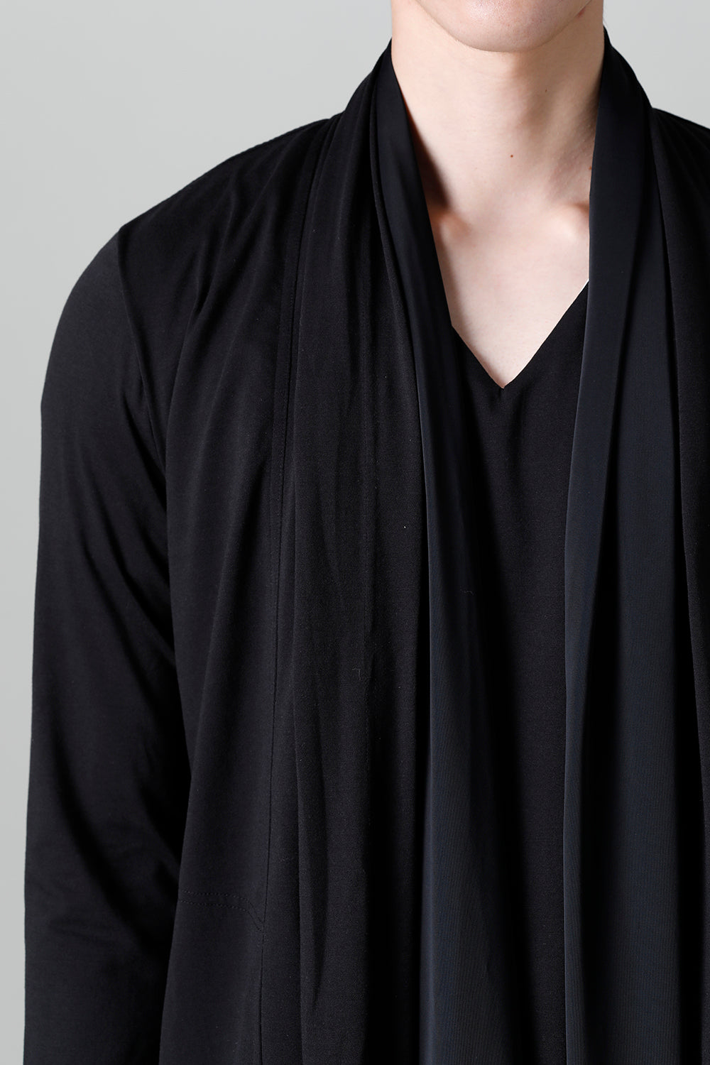 Layered Cardigan Black & Black