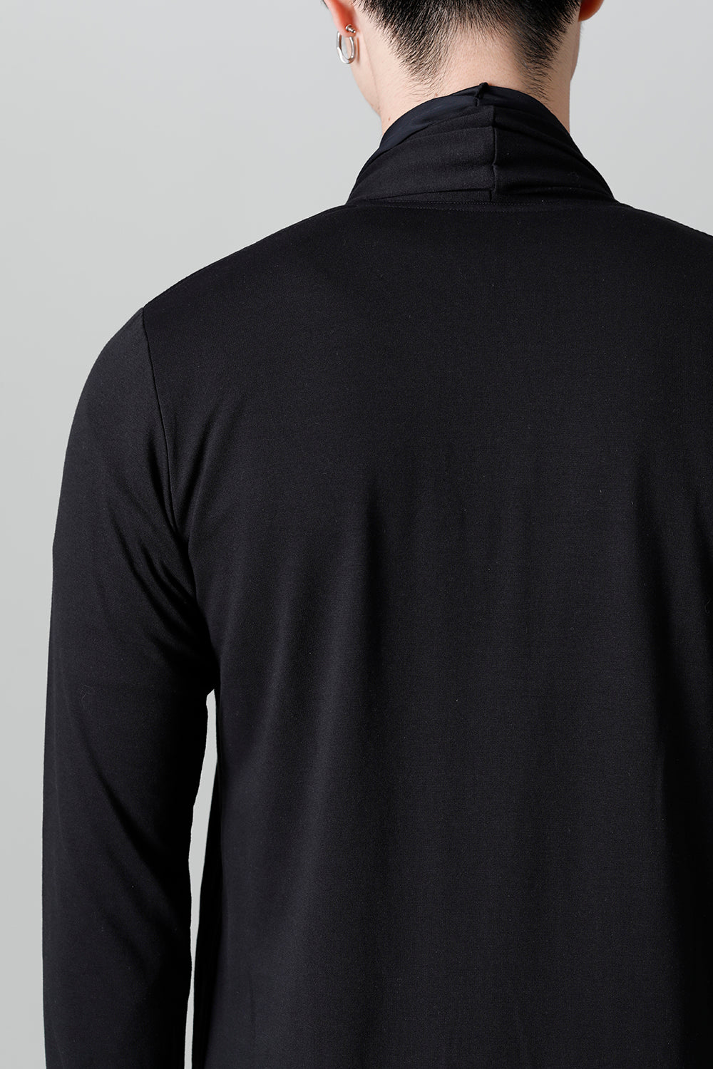 Layered Cardigan Black & Black