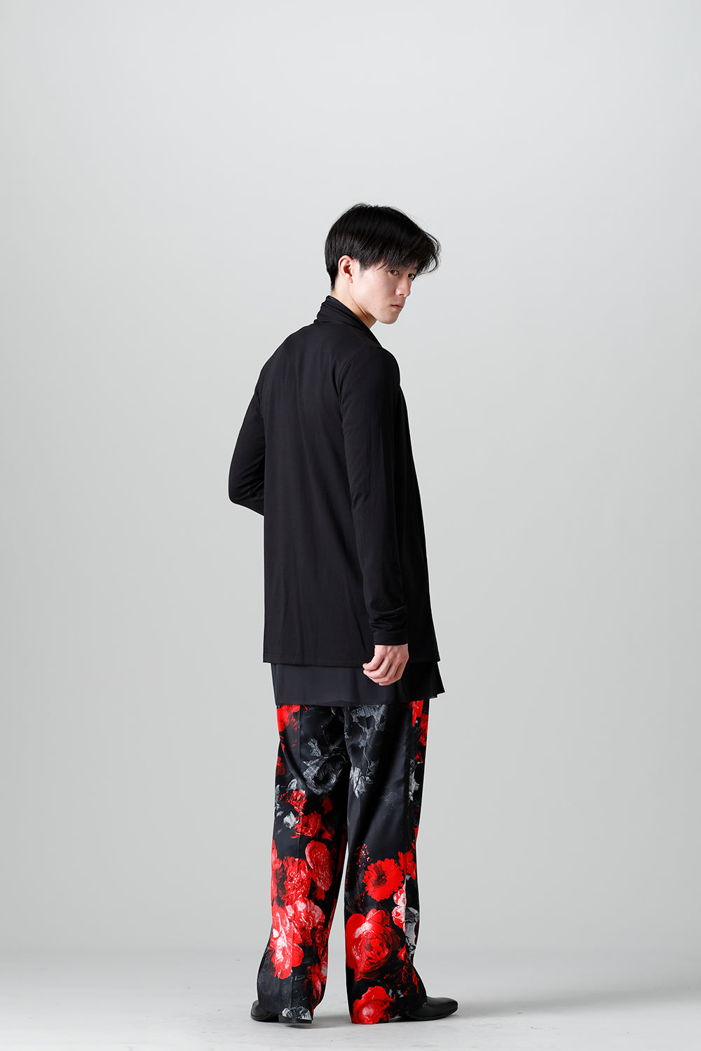 Layered Cardigan Black & Black