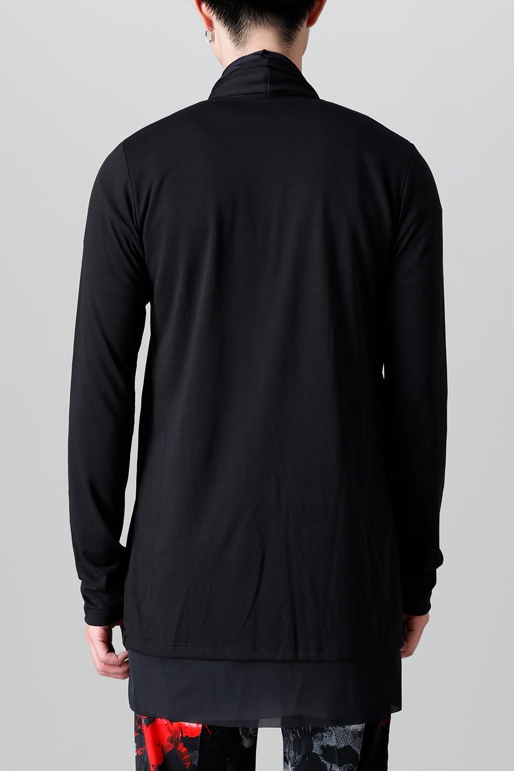 Layered Cardigan Black & Black