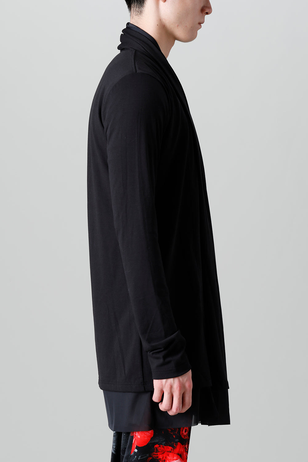 Layered Cardigan Black & Black