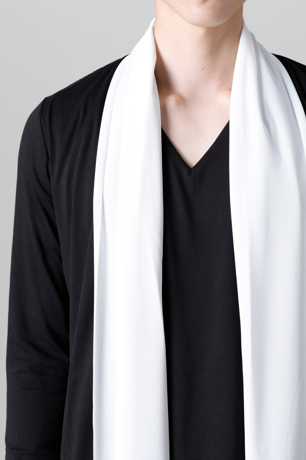 Layered Cardigan Black & White