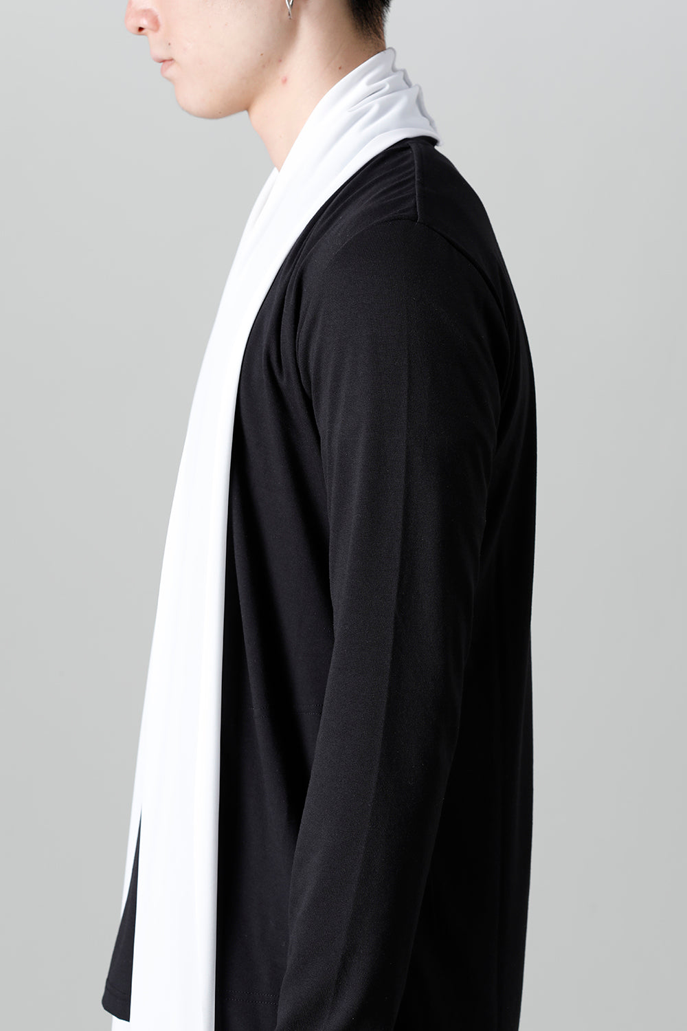 Layered Cardigan Black & White