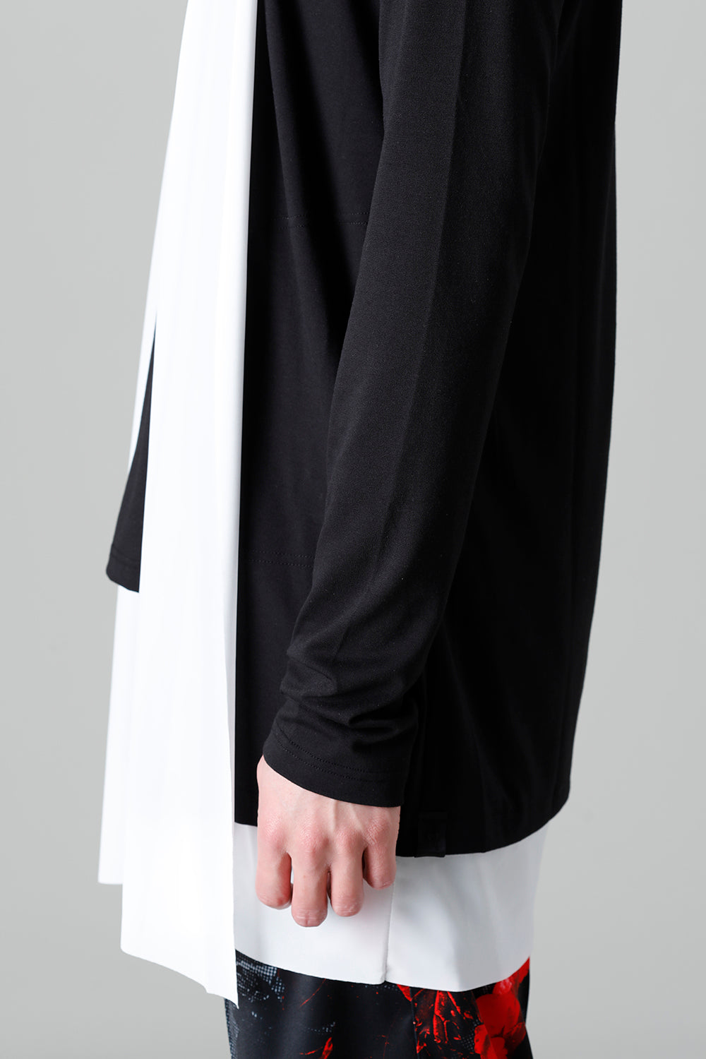 Layered Cardigan Black & White