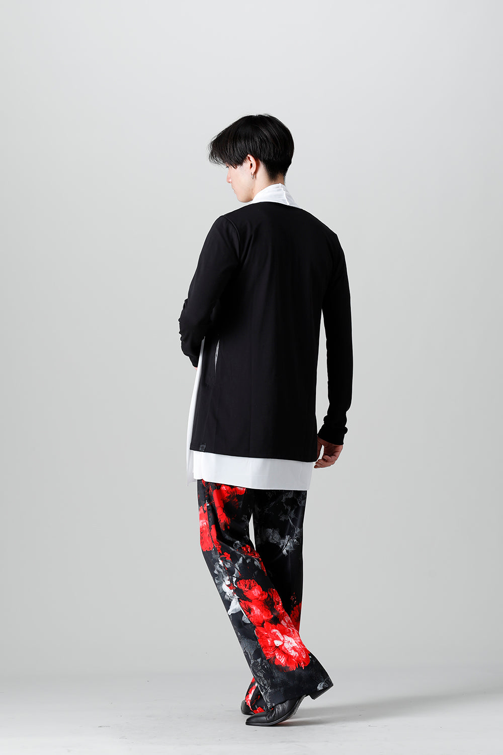 Layered Cardigan Black & White