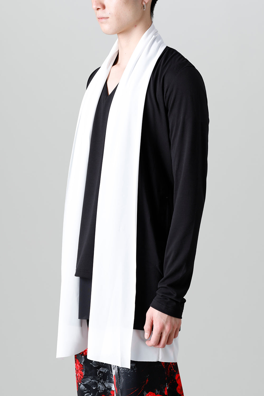 Layered Cardigan Black & White